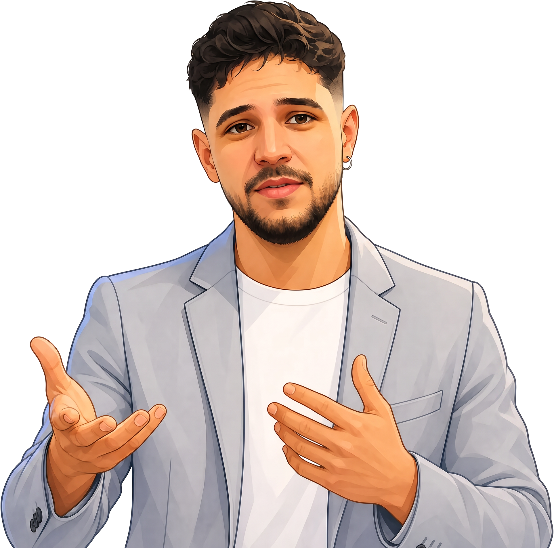 Ilustração de Matheus Carvalho explicando a estrutura de uma estratégia digital
